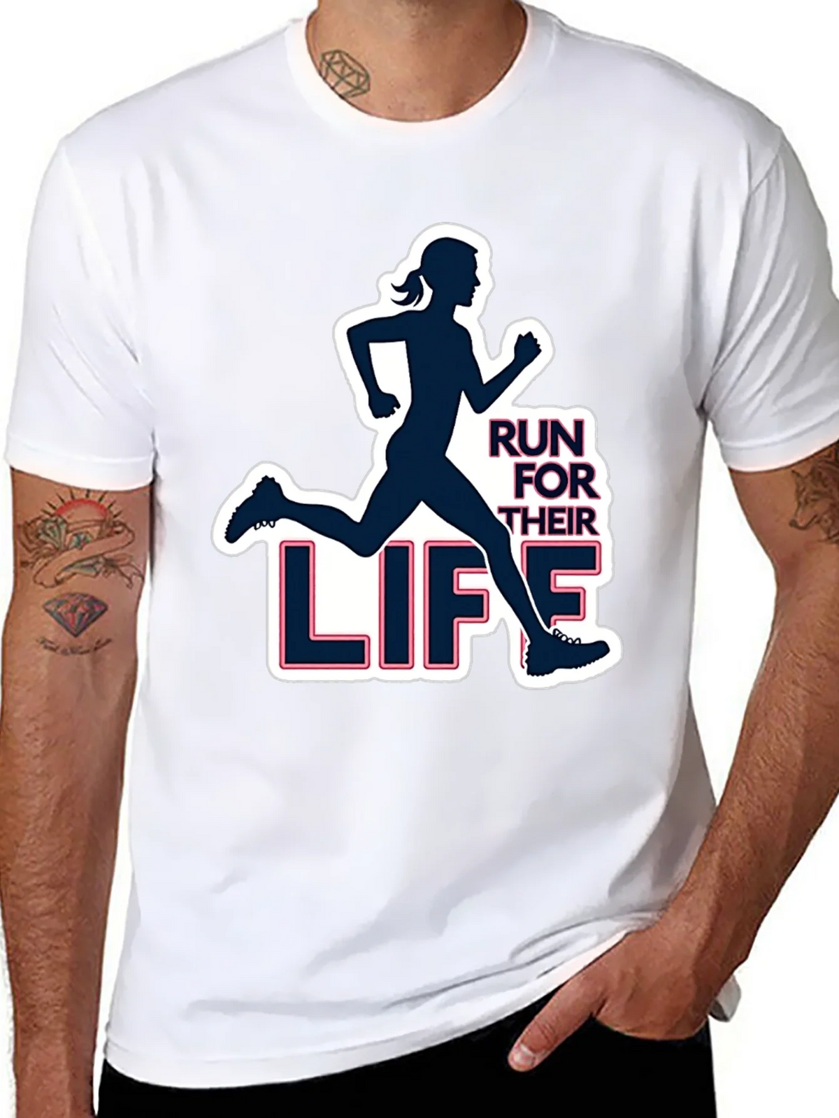 Run For Their Life Graphic Tee product image 7