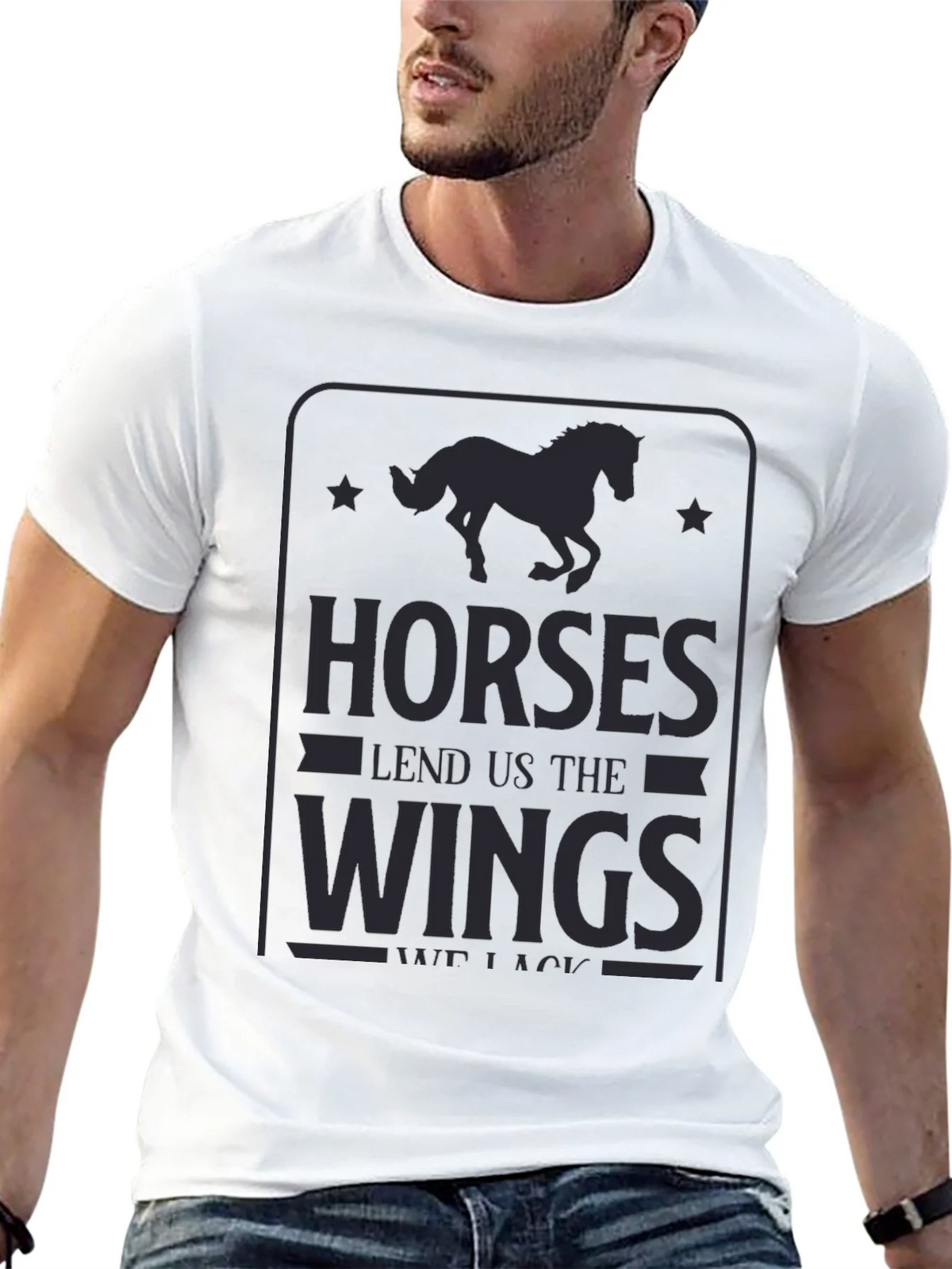 Horses Lend Us The Wings Graphic Tee product image 12