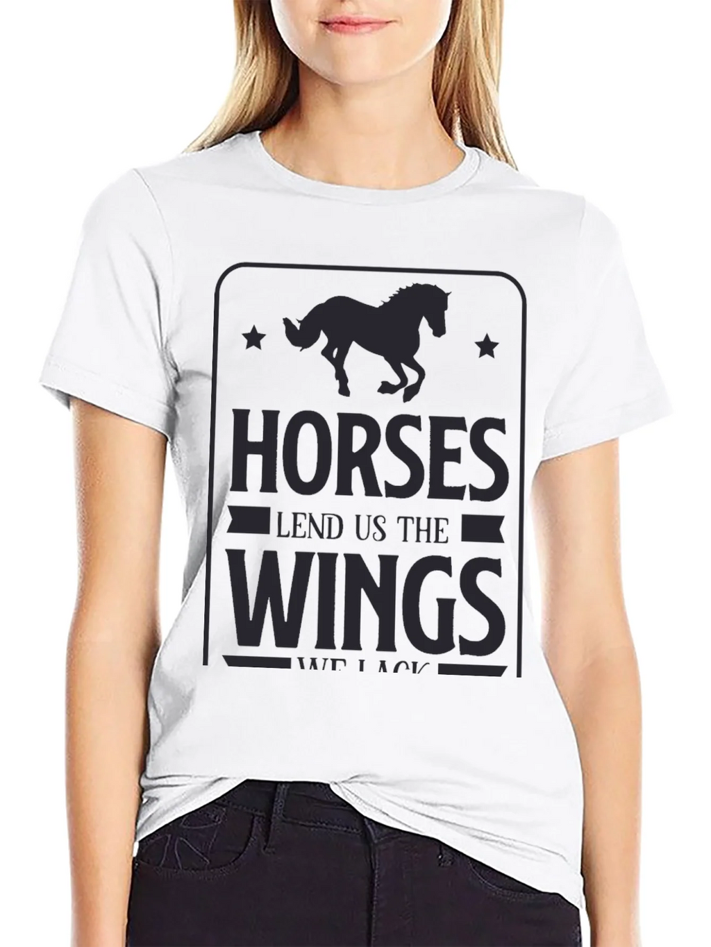 Horses Lend Us The Wings Graphic Tee product image 8