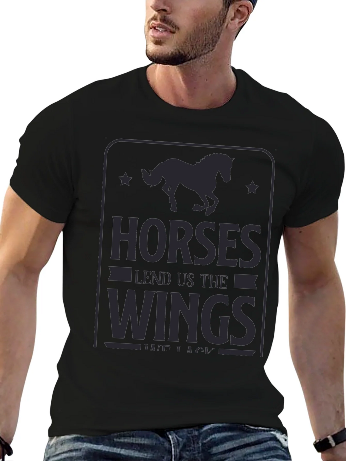 Horses Lend Us The Wings Graphic Tee product image 6