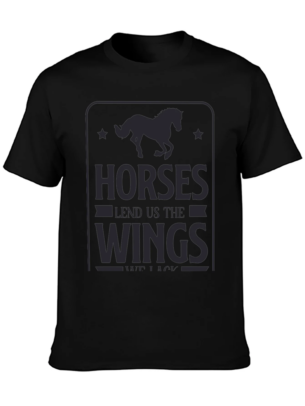 Horses Lend Us The Wings Graphic Tee product image 3
