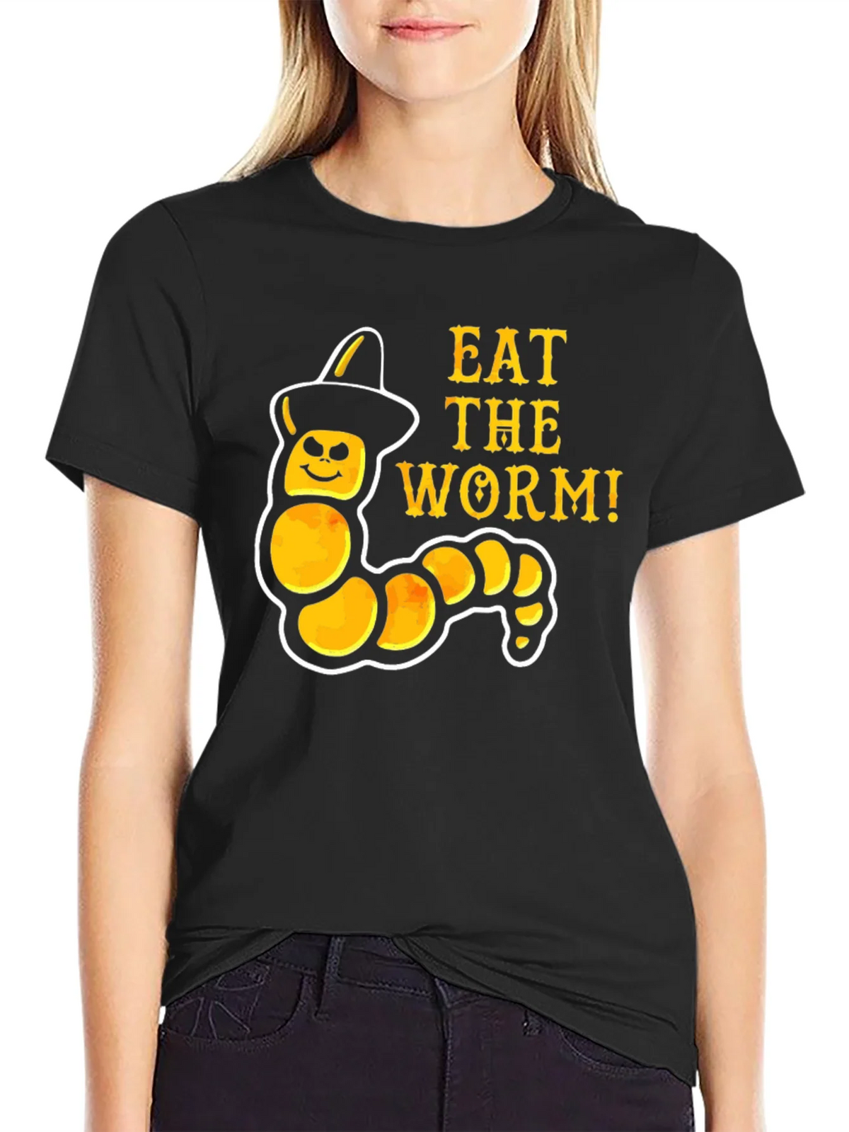 Eat the Worm T-Shirt: Halloween Costume Tee