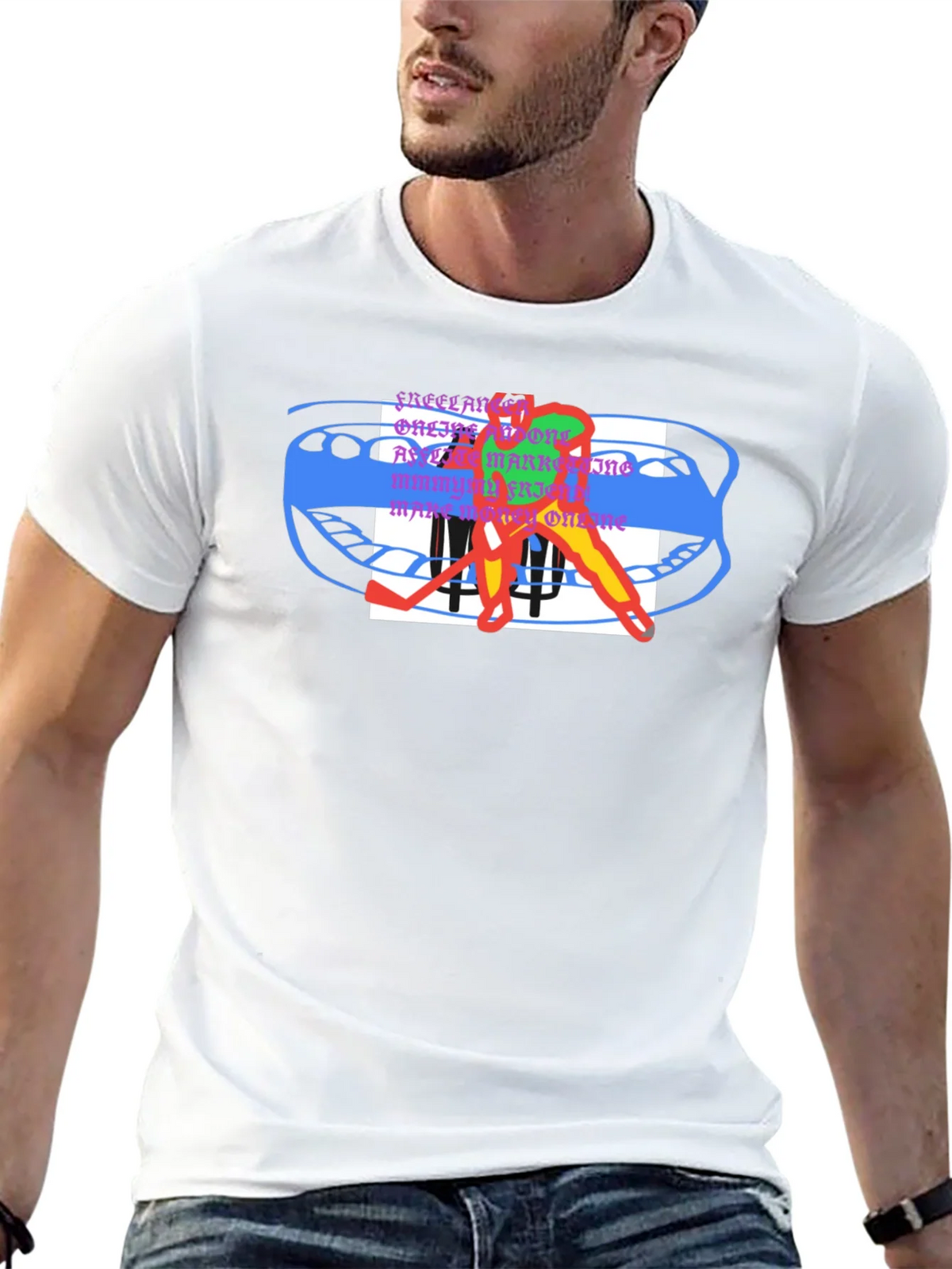 Abstract Hockey T-Shirt product image 4