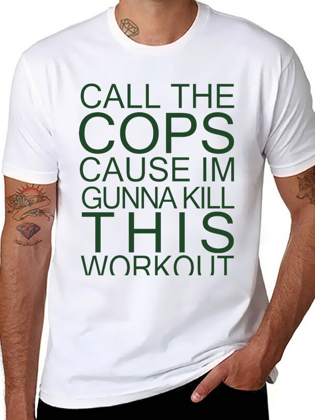 Call The Cops Workout T-Shirt product image 7