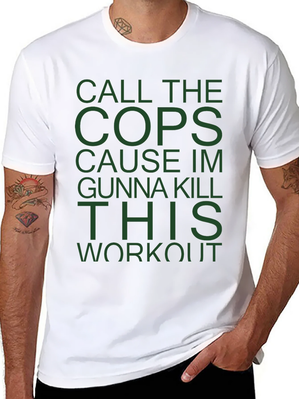 Call The Cops Workout T-Shirt product image 7