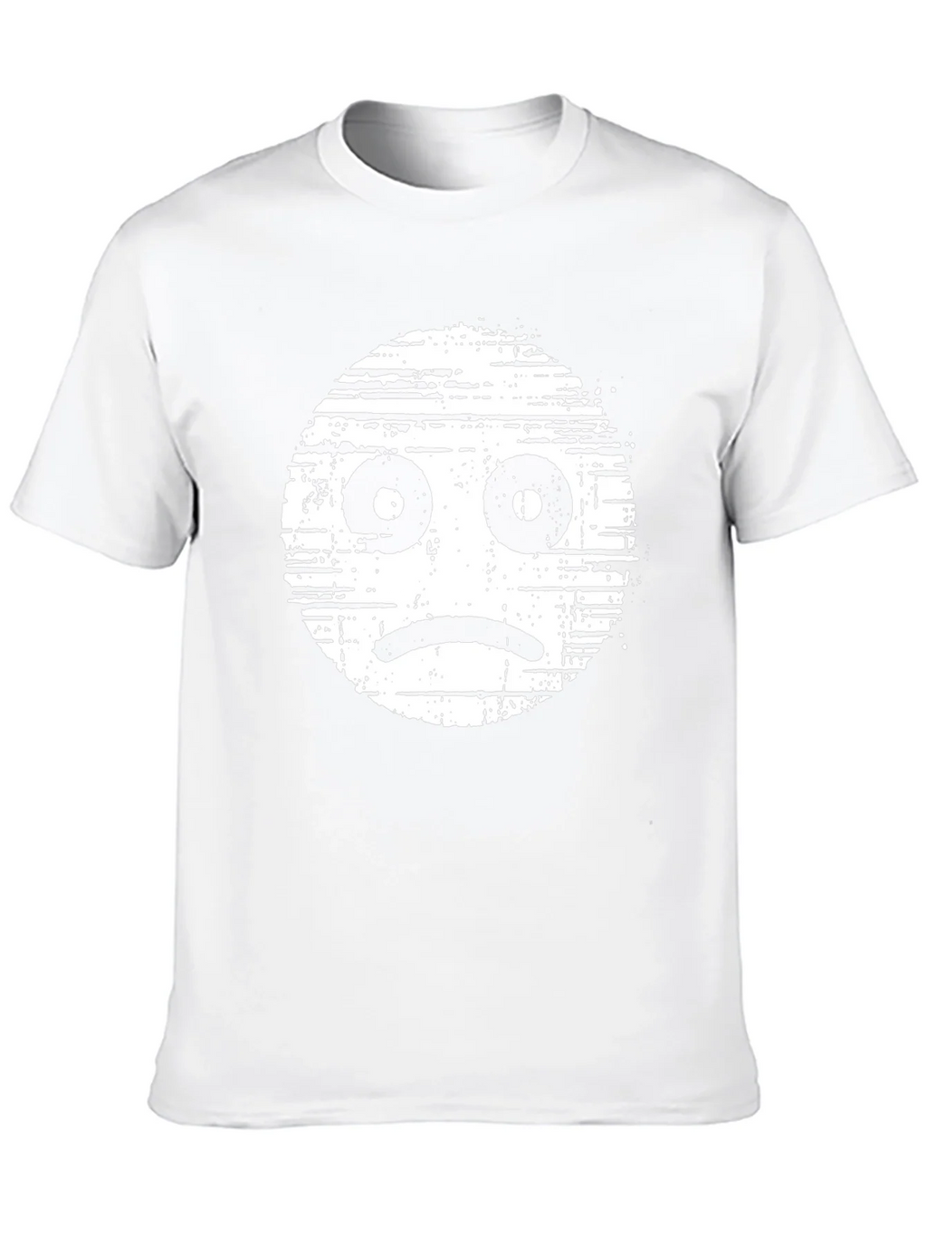 Sad Face Graphic Tee - Distressed Style product image 9