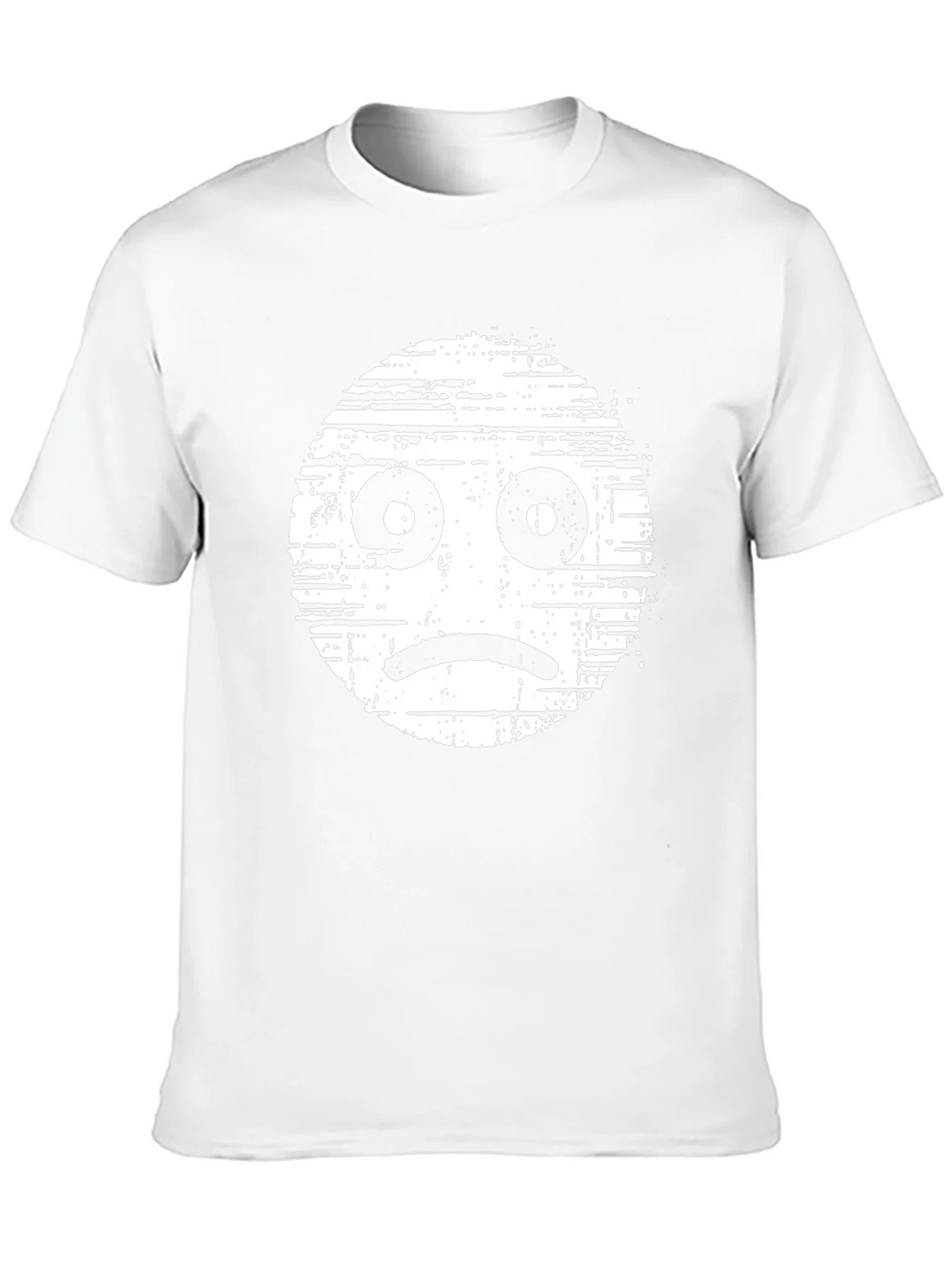 Sad Face Graphic Tee - Distressed Style product image 9