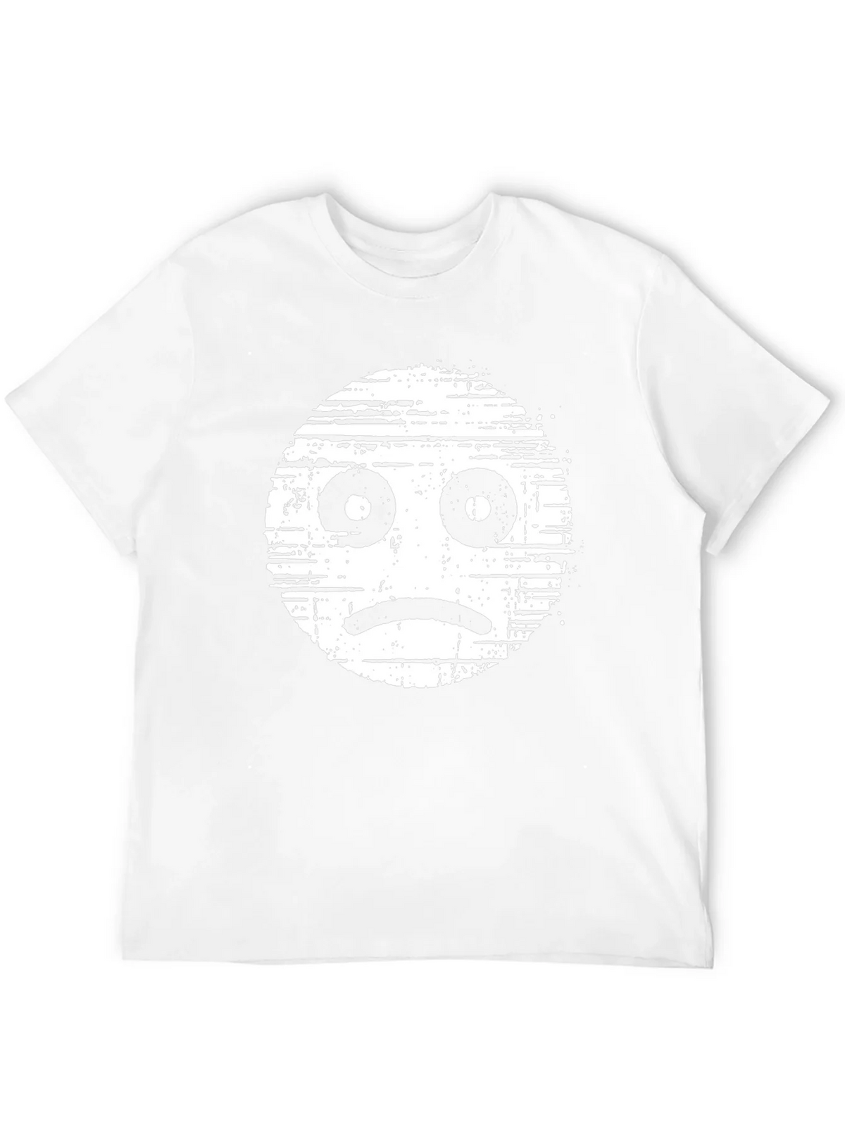 Sad Face Graphic Tee - Distressed Style product image 11
