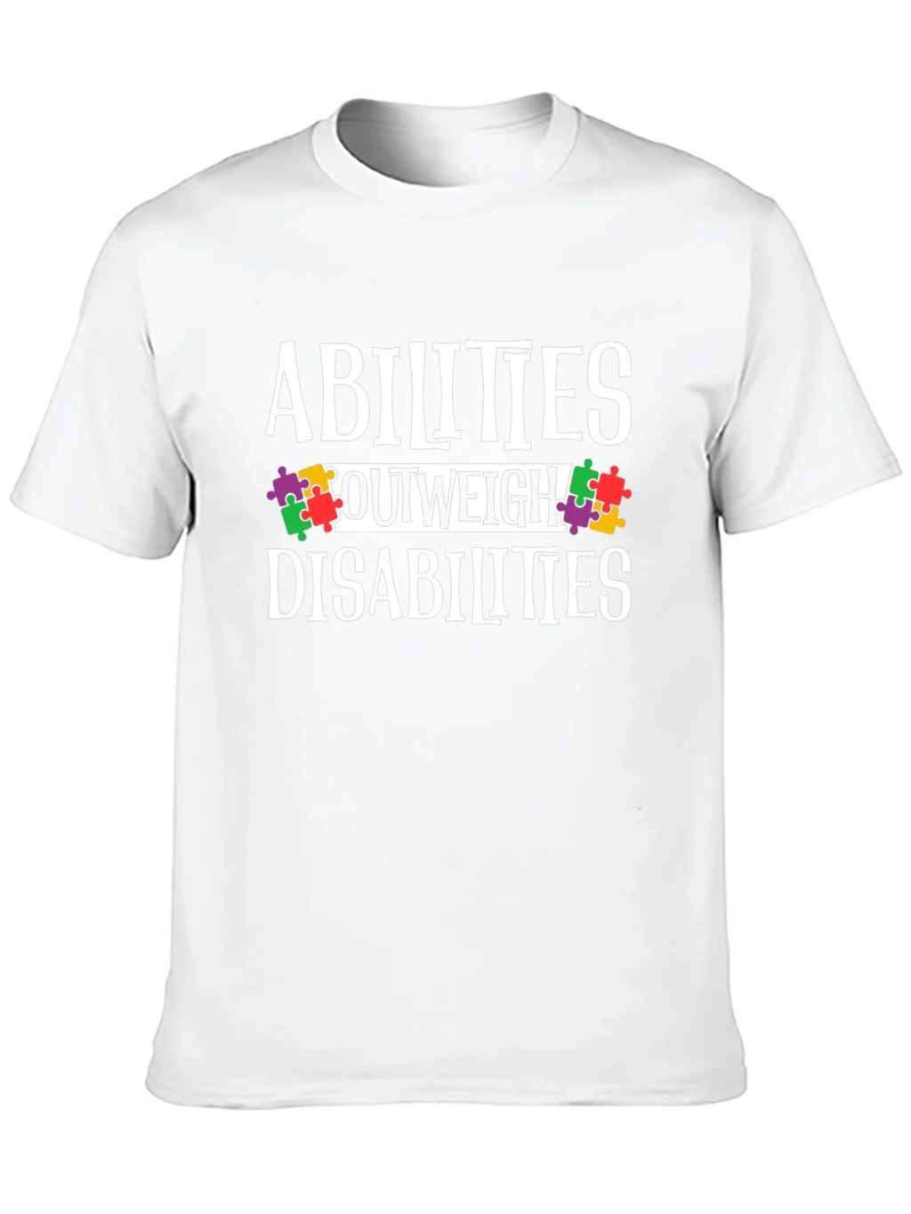 Abilities Outweigh Disabilities Awareness T-Shirt product image 9