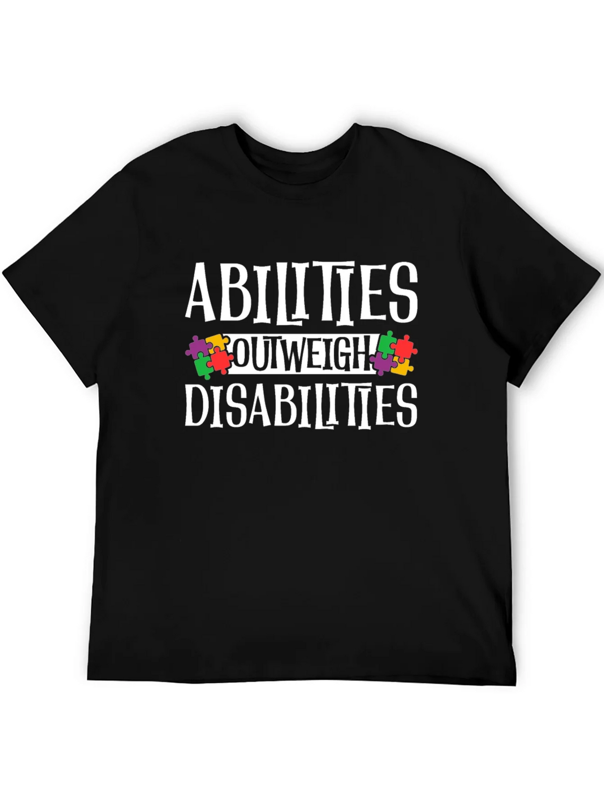 Abilities Outweigh Disabilities Awareness T-Shirt product image 5