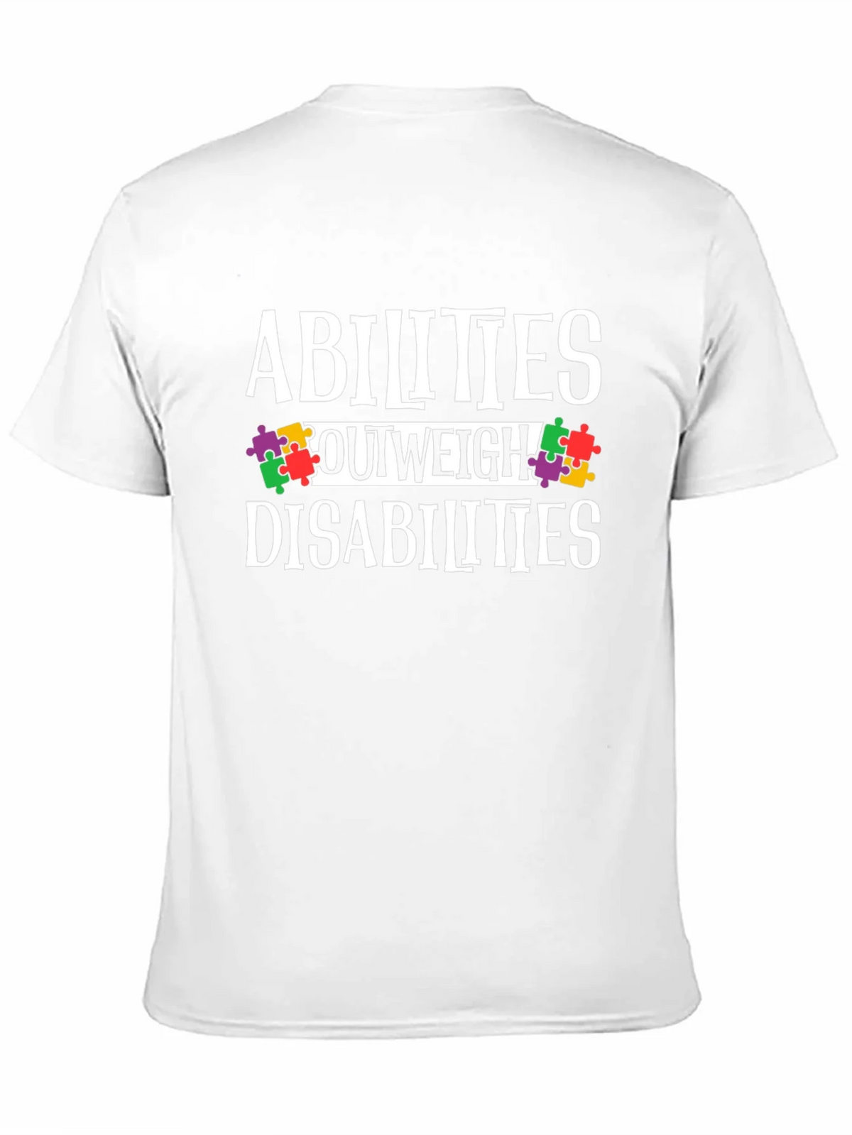 Abilities Outweigh Disabilities Awareness T-Shirt product image 10
