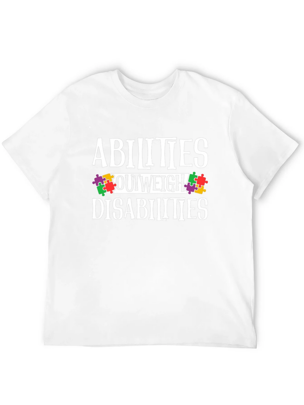 Abilities Outweigh Disabilities Awareness T-Shirt product image 11