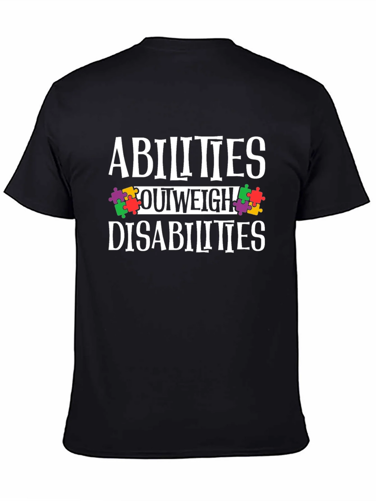 Abilities Outweigh Disabilities Awareness T-Shirt product image 4