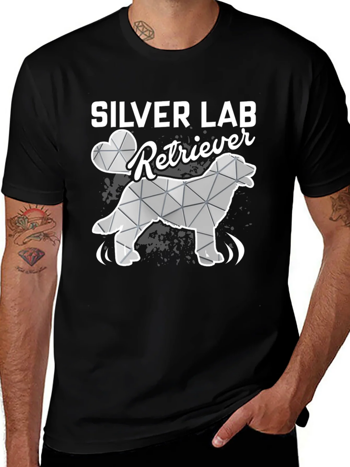 Silver Lab Retriever Graphic T-Shirt product image 1