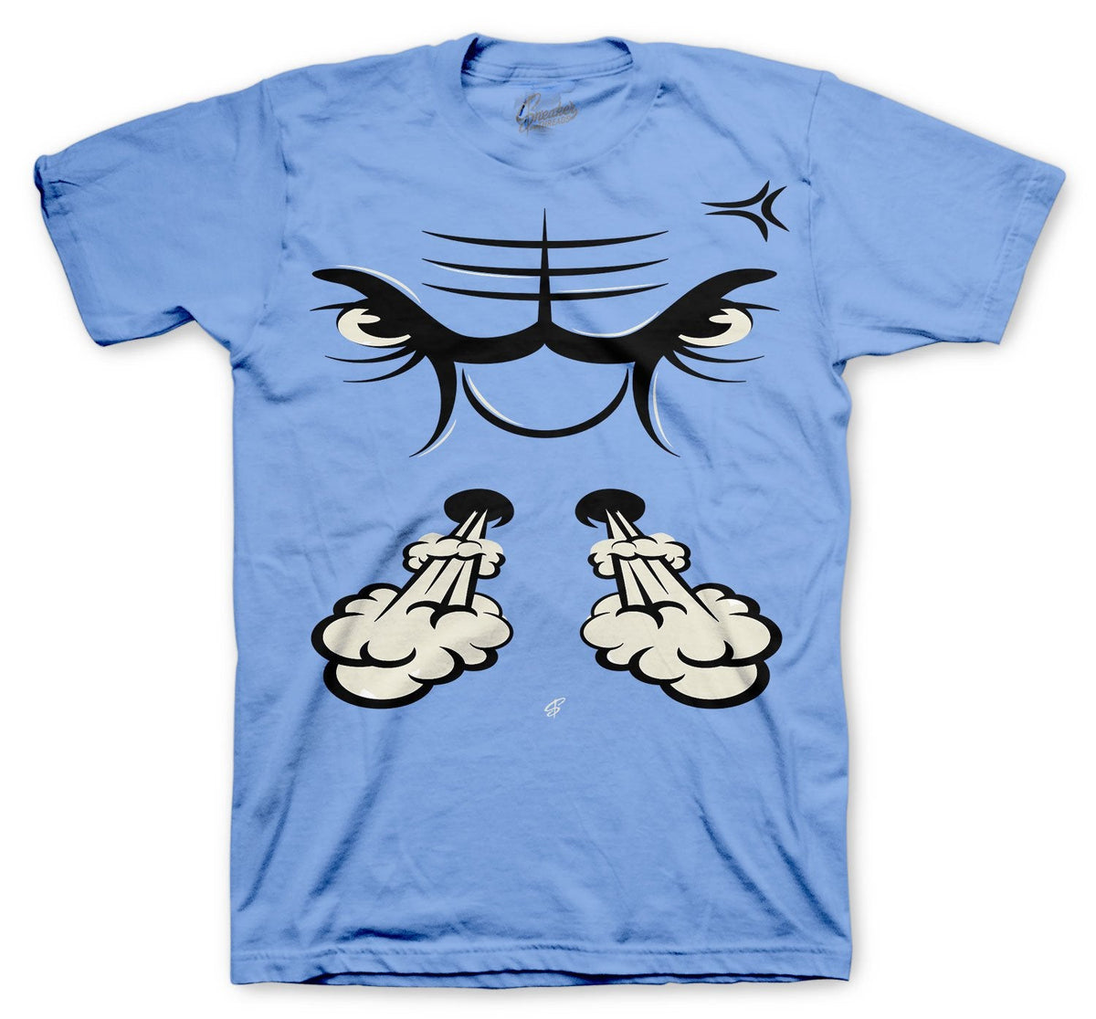 Retro 3 Valor Blue Bull Face Shirt