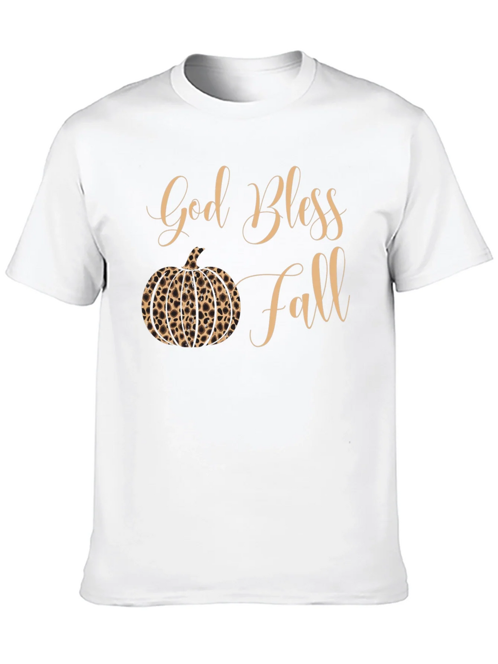 God Bless Fall Leopard Pumpkin T-Shirt product image 9