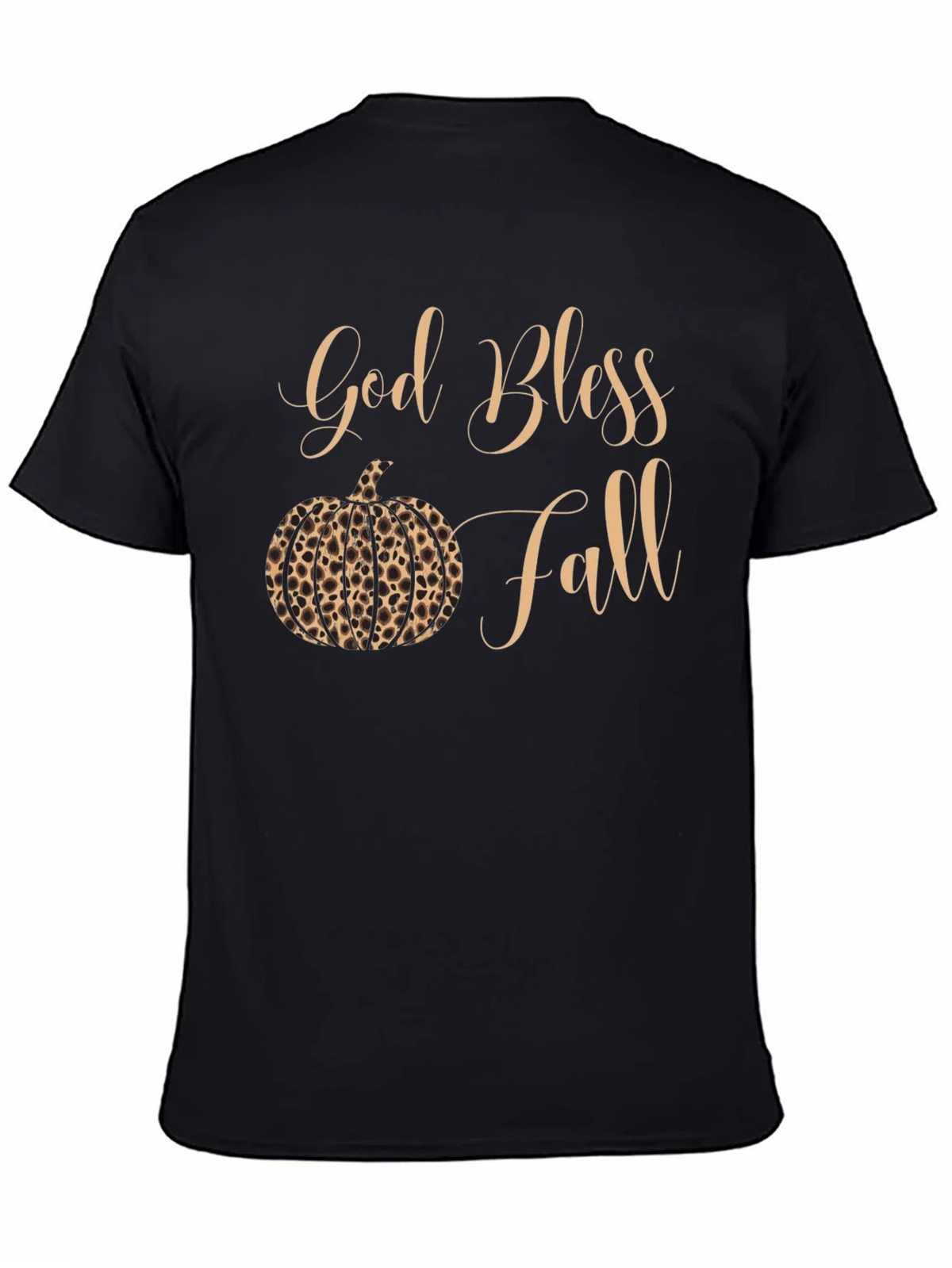 God Bless Fall Leopard Pumpkin T-Shirt product image 4