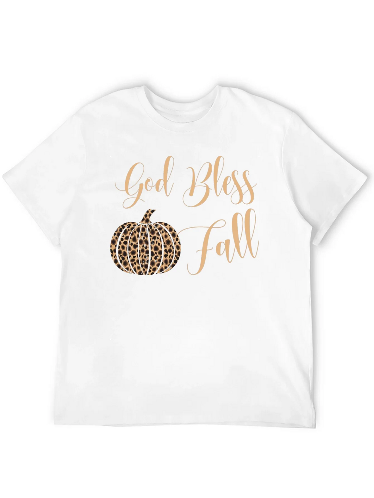 God Bless Fall Leopard Pumpkin T-Shirt product image 11