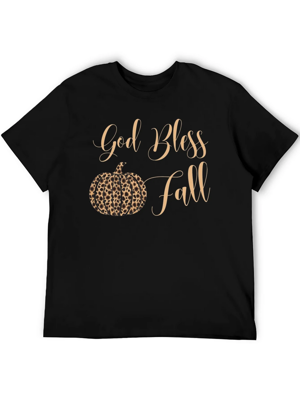 God Bless Fall Leopard Pumpkin T-Shirt product image 5