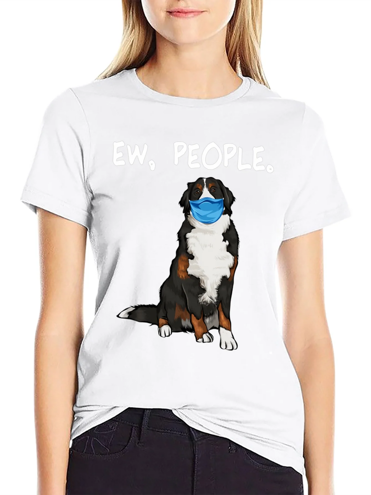 Ew People. Dog in Mask Graphic Tee product image 3