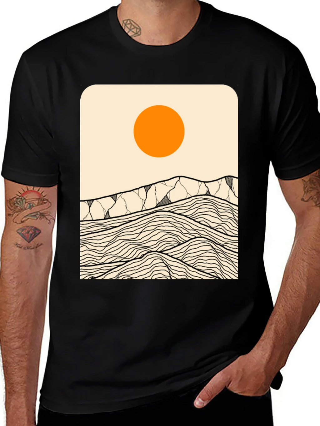 Abstract Mountainscape T-Shirt product image 1