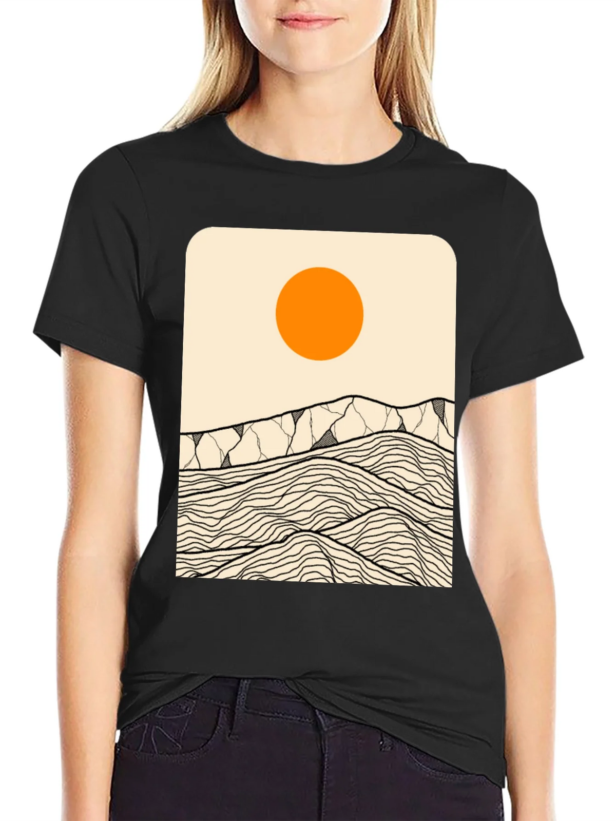 Abstract Mountainscape T-Shirt product image 2