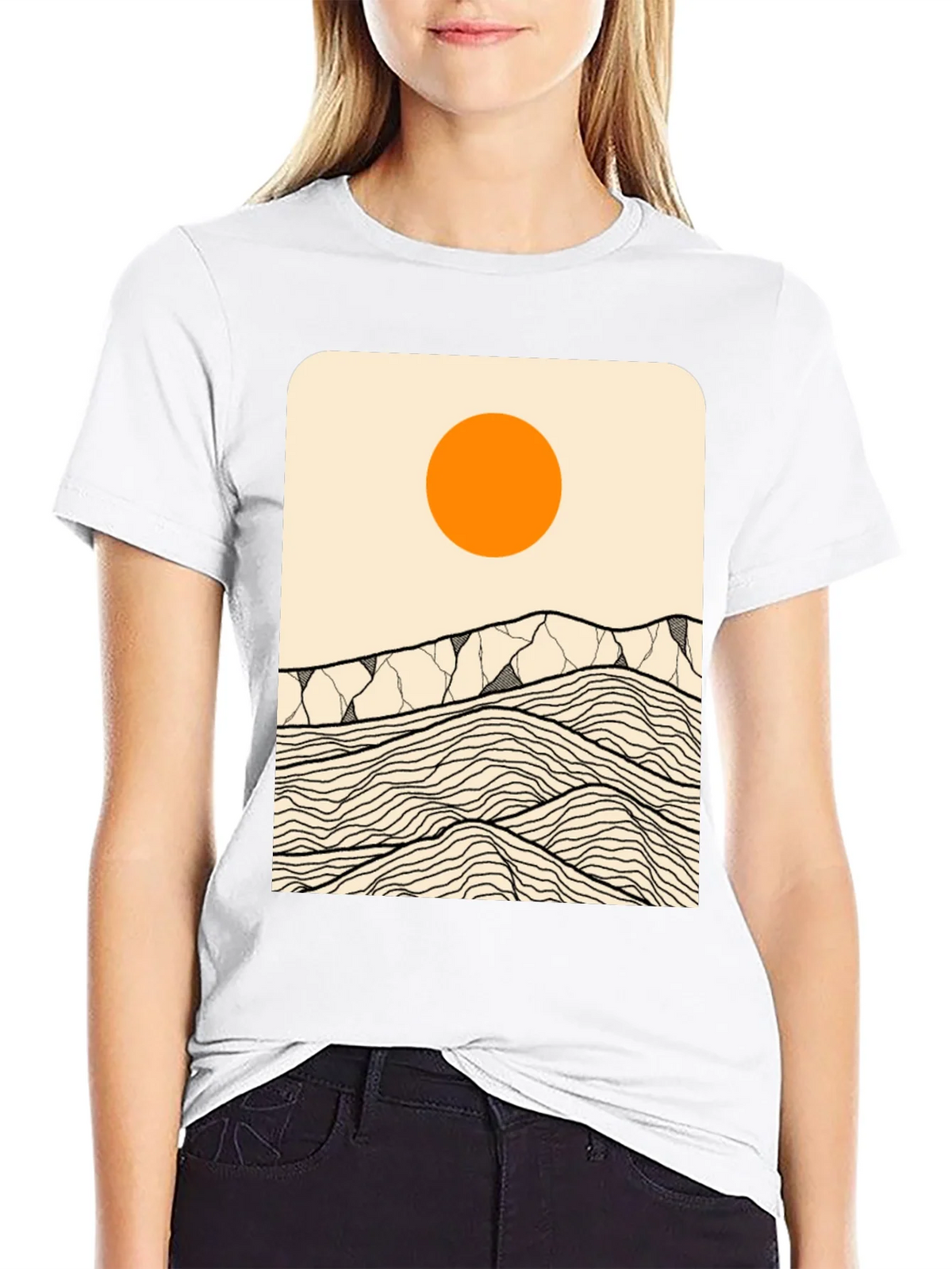 Abstract Mountainscape T-Shirt product image 5