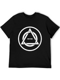 Geometric Circle T-Shirt - Black product image 1