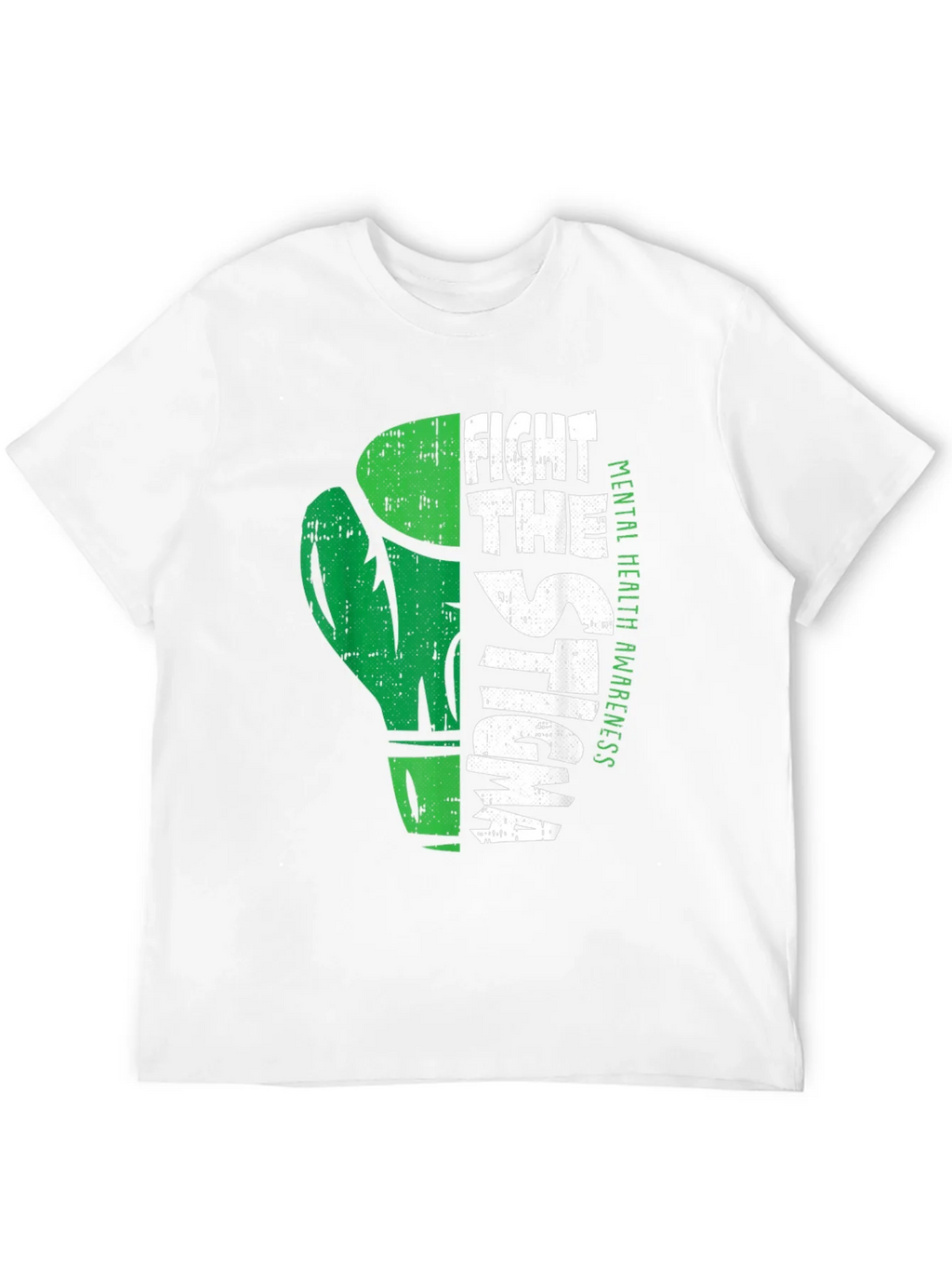 Fight The Stigma Mental Health Awareness Black T-Shirt product image 11