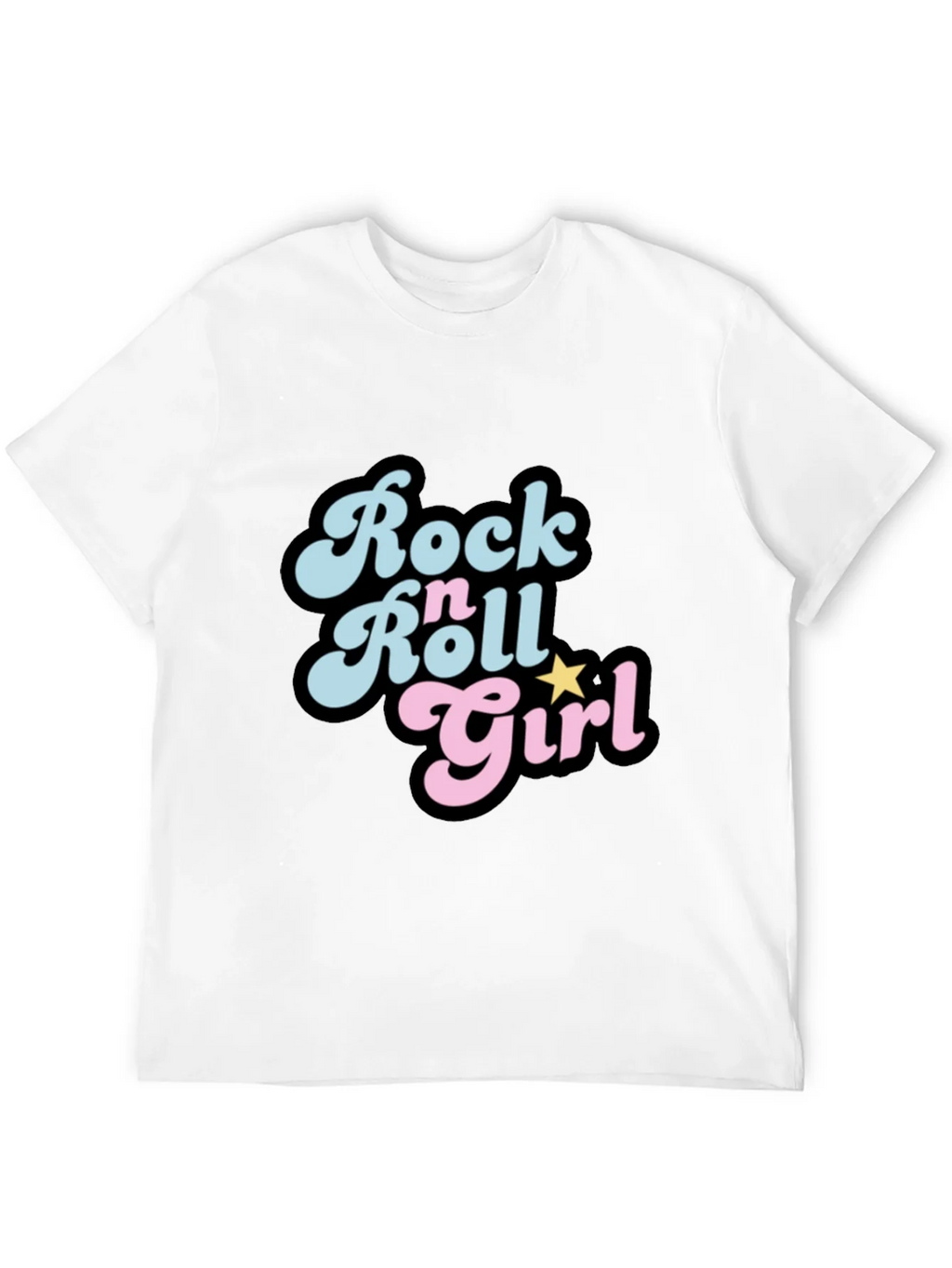 Rock n Roll Girl Black T-Shirt product image 11