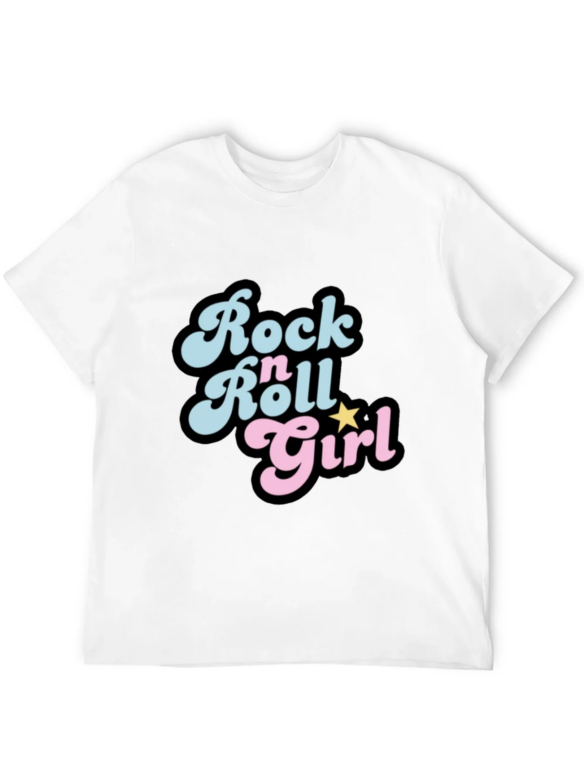 Rock n Roll Girl Black T-Shirt product image 11