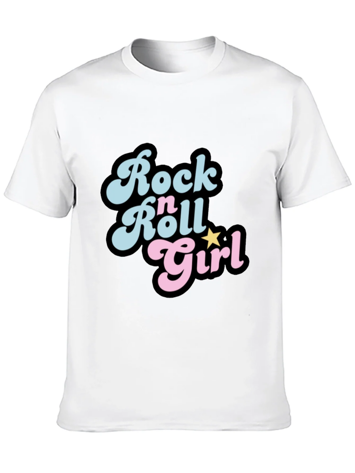Rock n Roll Girl Black T-Shirt product image 9