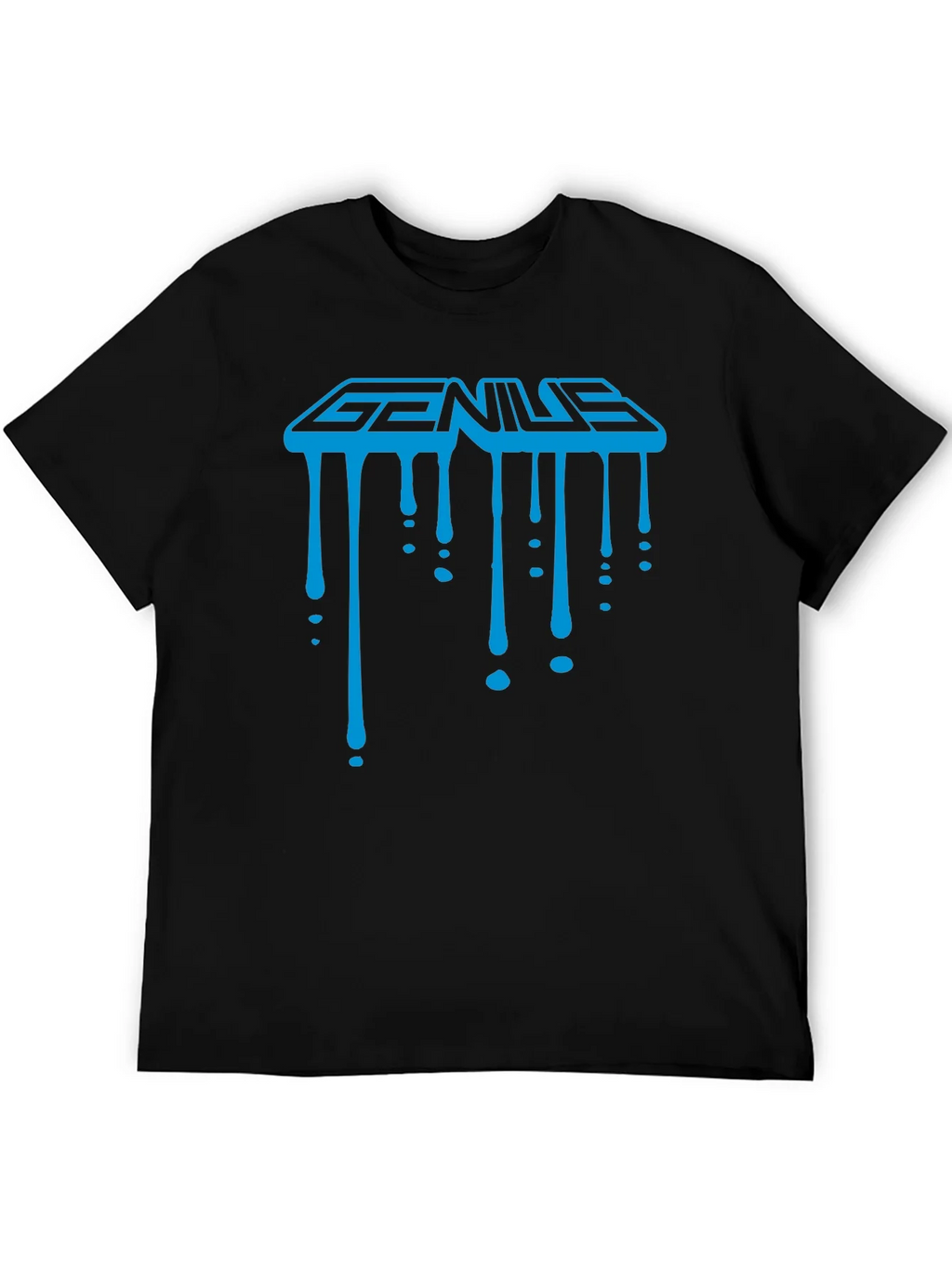 Genius Drip Graphic T-Shirt - Cool Trendy Black Tee product image 5