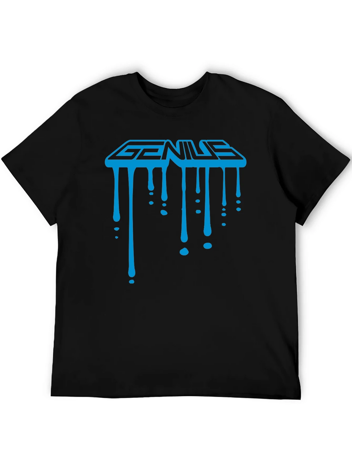 Genius Drip Graphic T-Shirt - Cool Trendy Black Tee product image 5