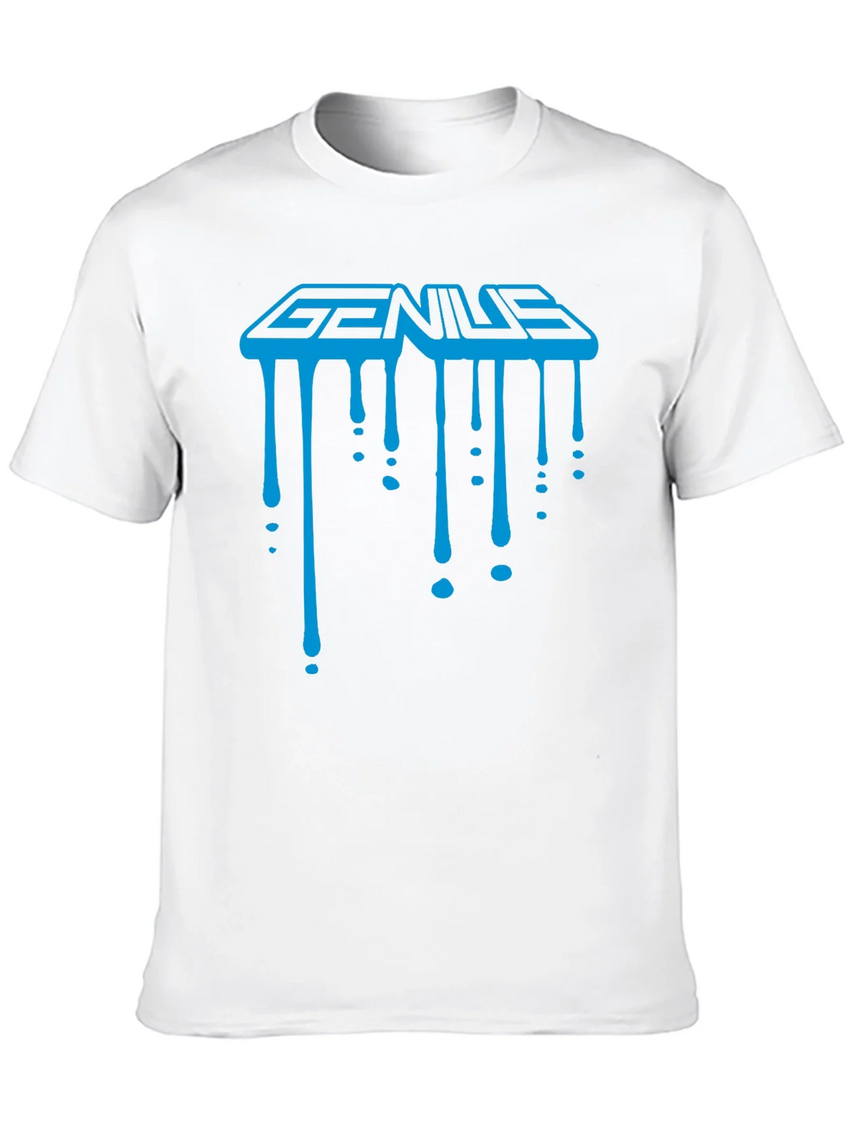 Genius Drip Graphic T-Shirt - Cool Trendy Black Tee product image 9