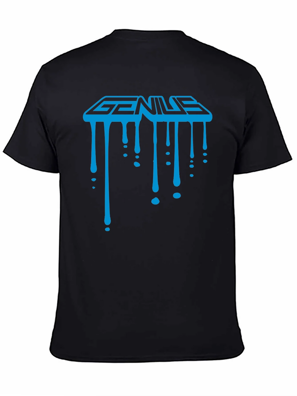Genius Drip Graphic T-Shirt - Cool Trendy Black Tee product image 4