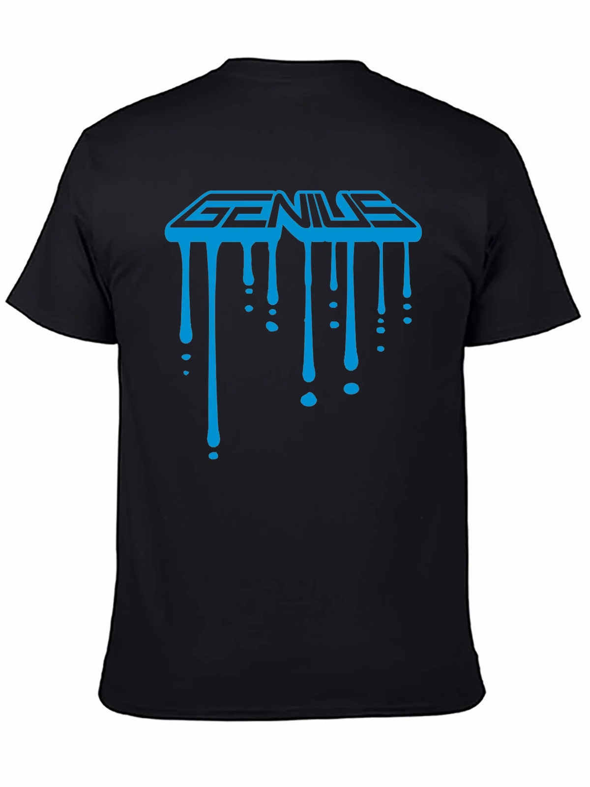 Genius Drip Graphic T-Shirt - Cool Trendy Black Tee product image 4