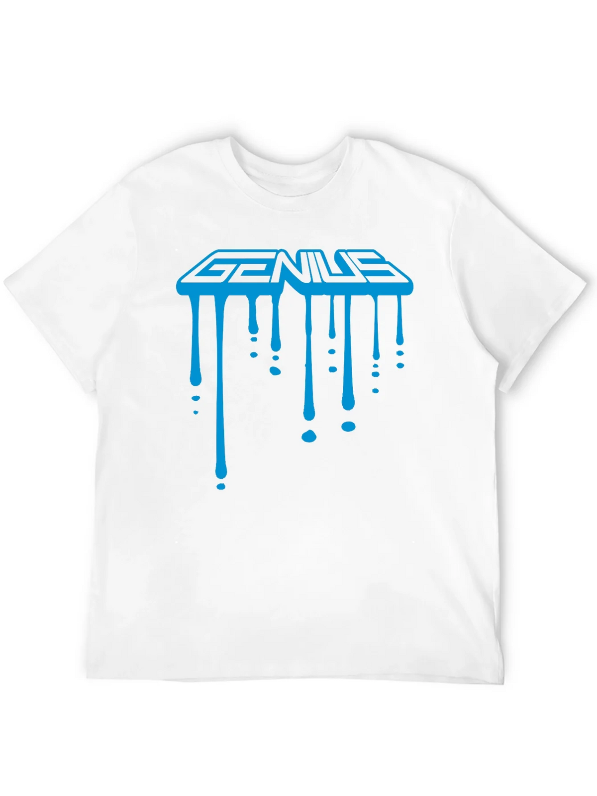 Genius Drip Graphic T-Shirt - Cool Trendy Black Tee product image 11