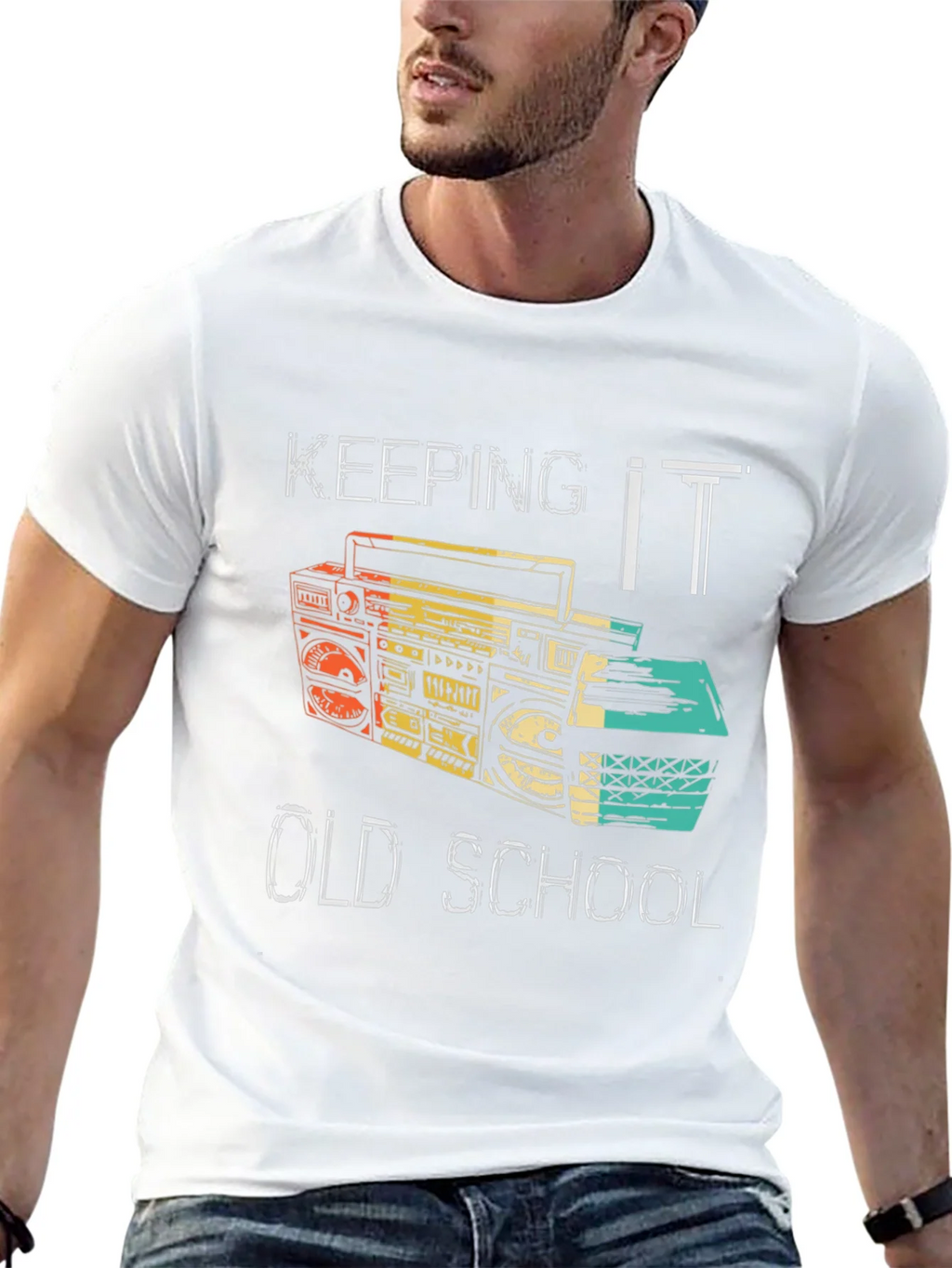 Retro Boombox T-Shirt - Keeping It Old School product image 12
