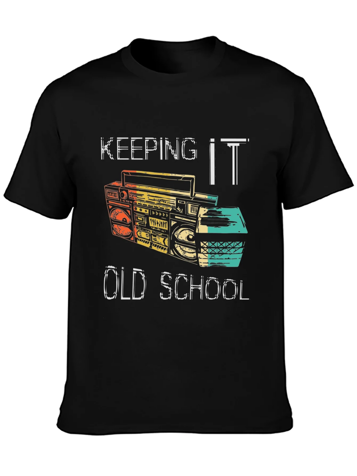 Retro Boombox T-Shirt - Keeping It Old School product image 3