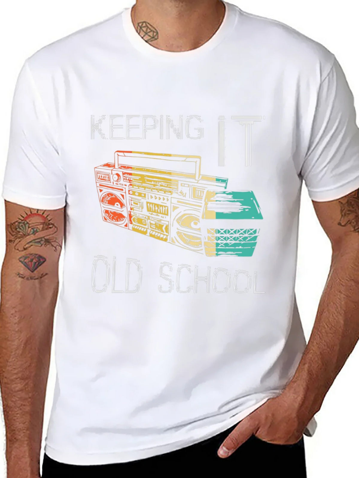 Retro Boombox T-Shirt - Keeping It Old School product image 7