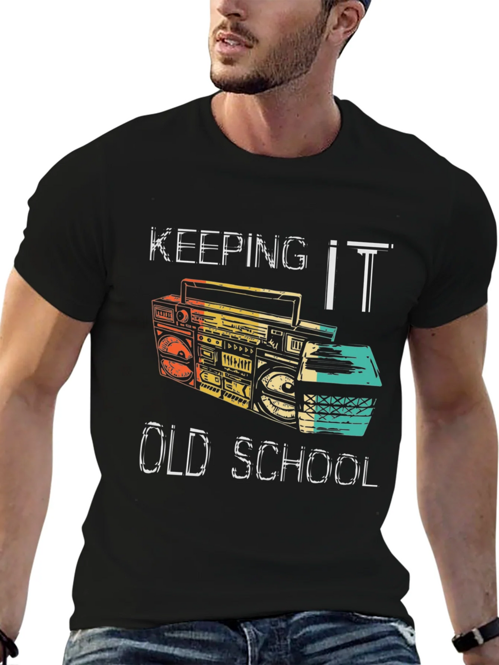 Retro Boombox T-Shirt - Keeping It Old School product image 6