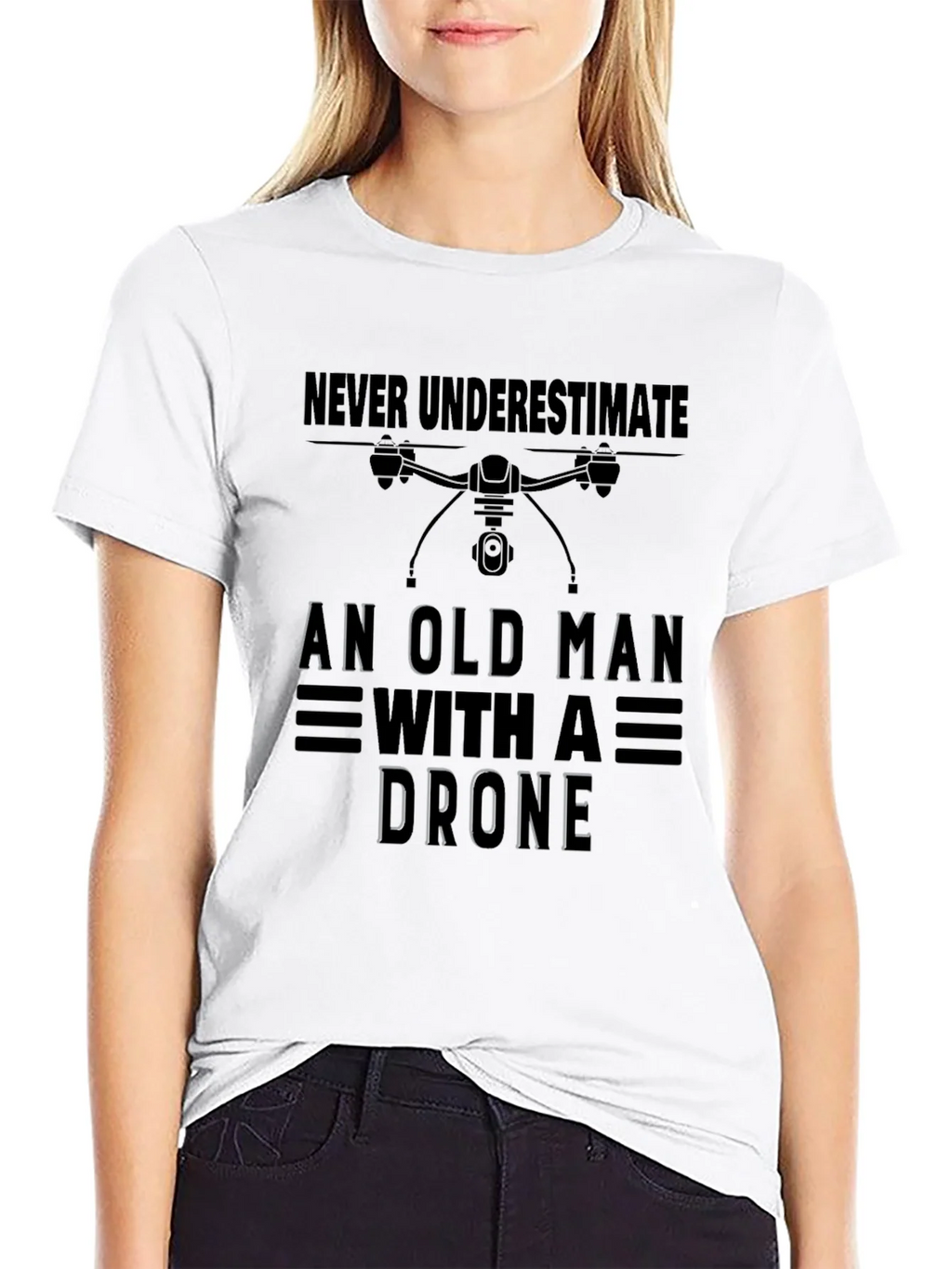 Old Man with Drone T-Shirt product image 8