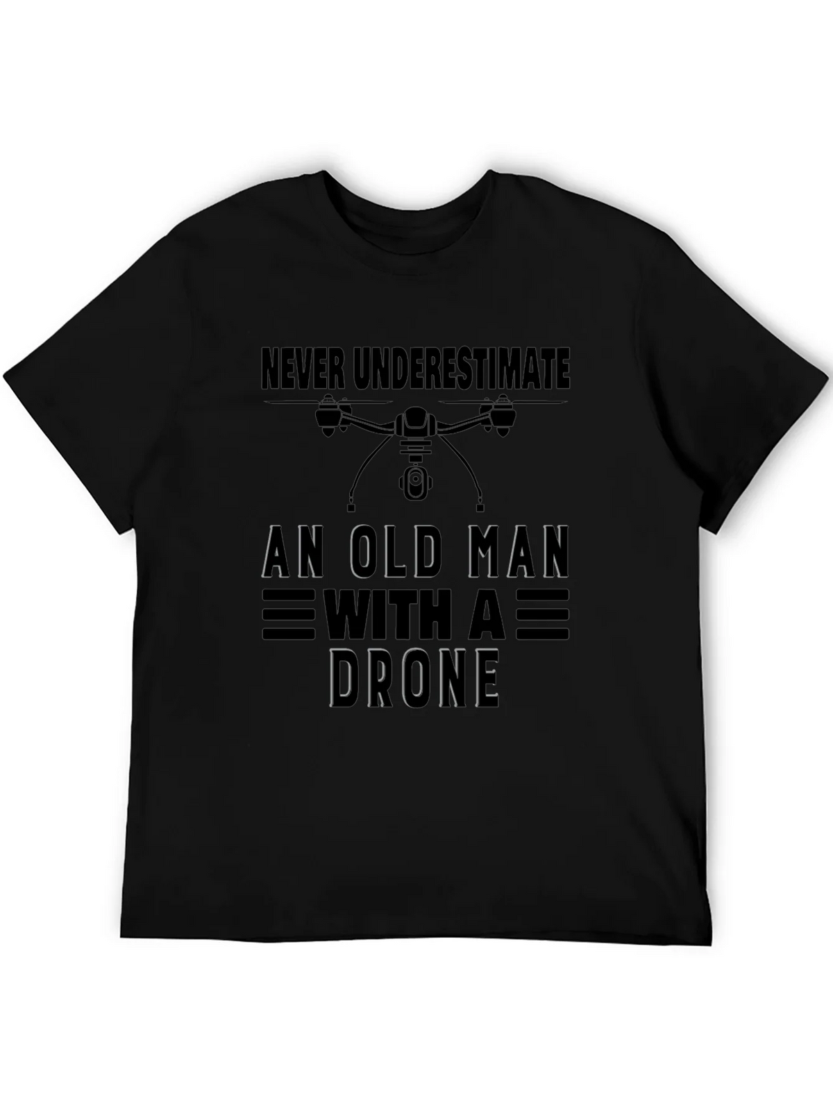 Old Man with Drone T-Shirt product image 5
