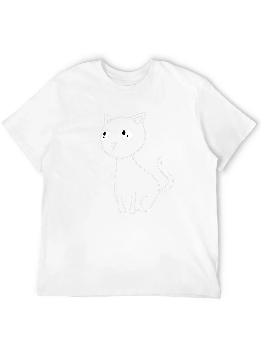 Cute Cat Graphic T-Shirt - Black Cotton Tee product image 3