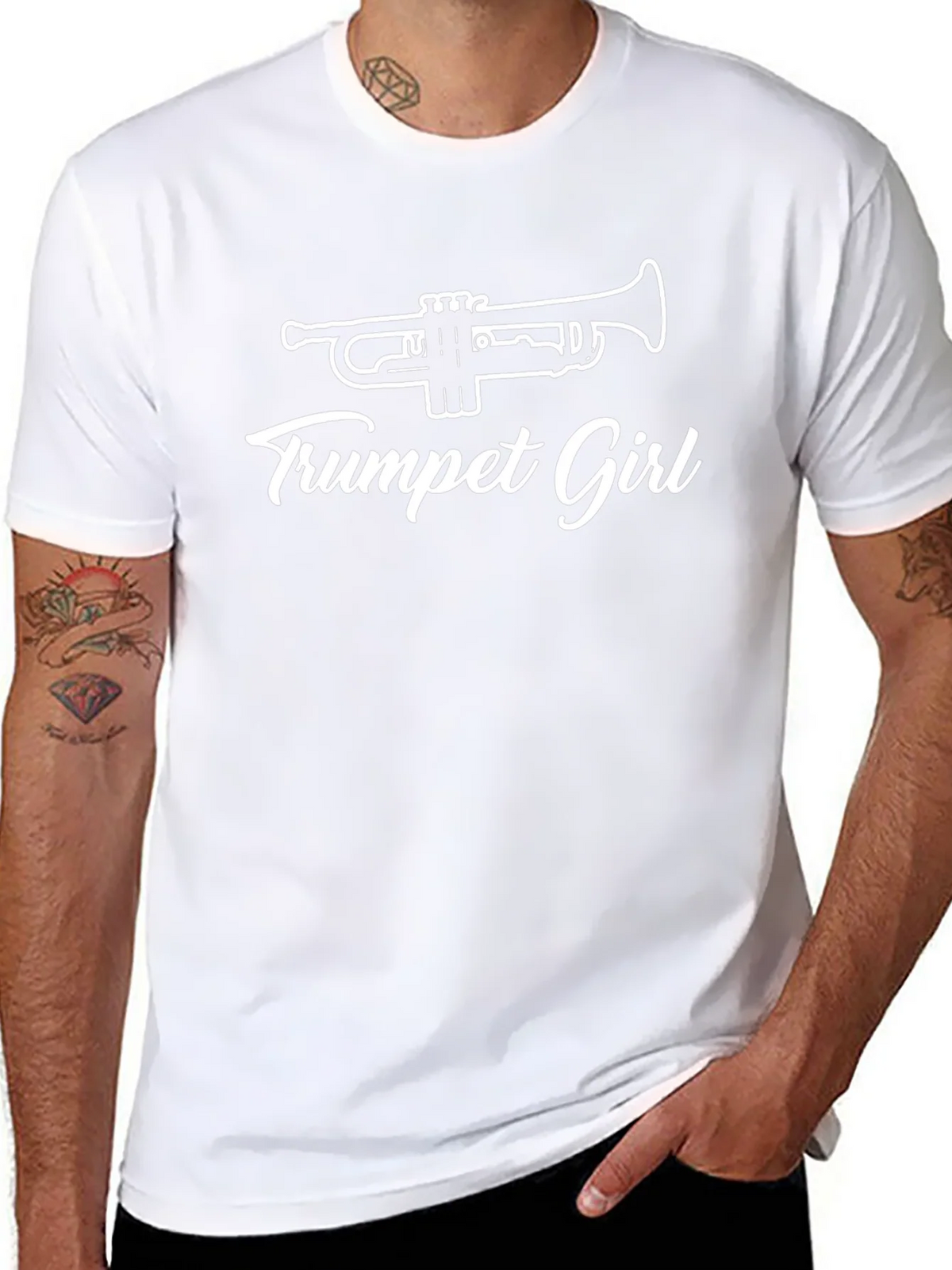 Trumpet Girl T-Shirt - Musician Apparel product image 7