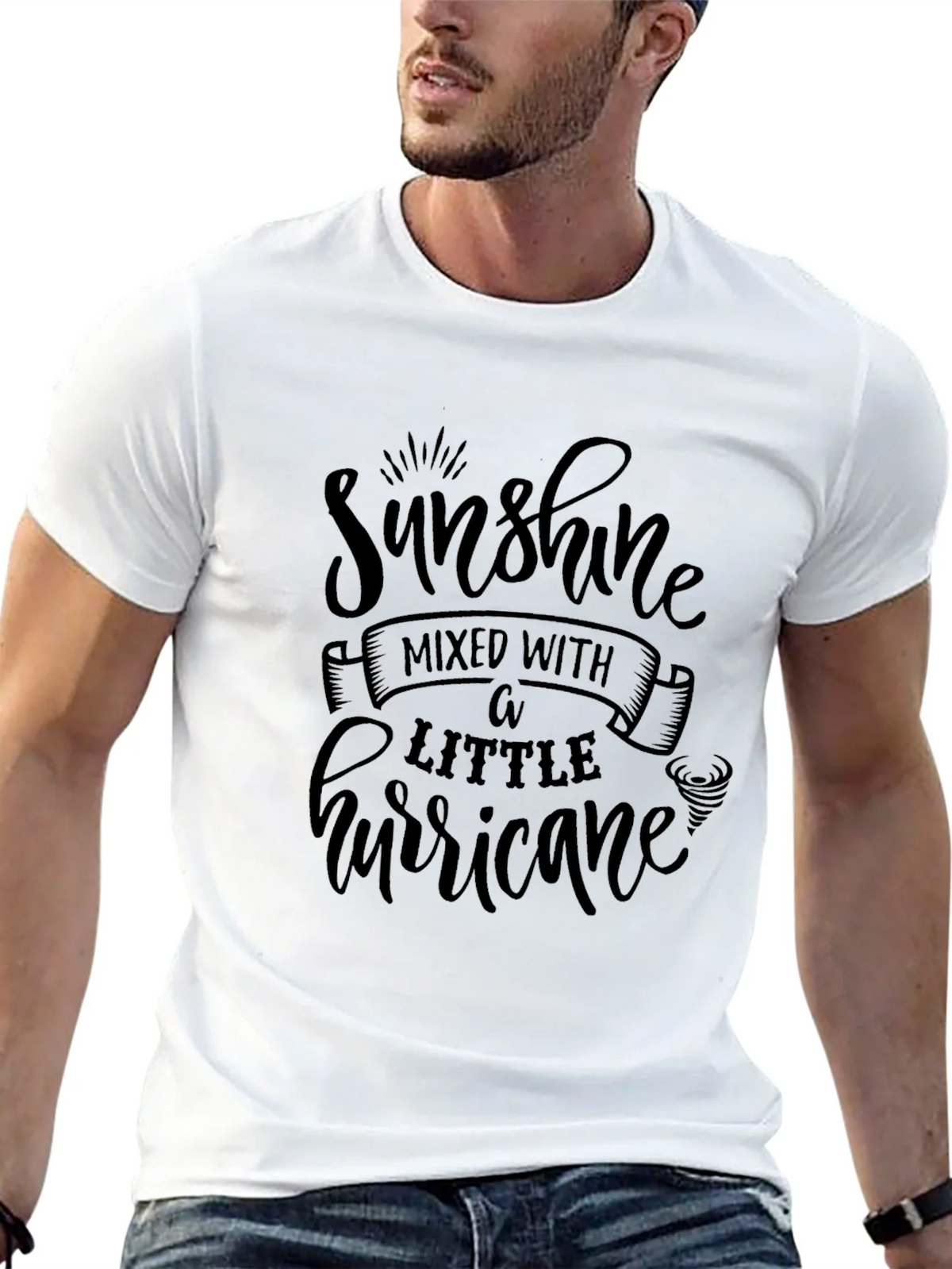 Sunshine & Hurricane Black Graphic Tee product image 1