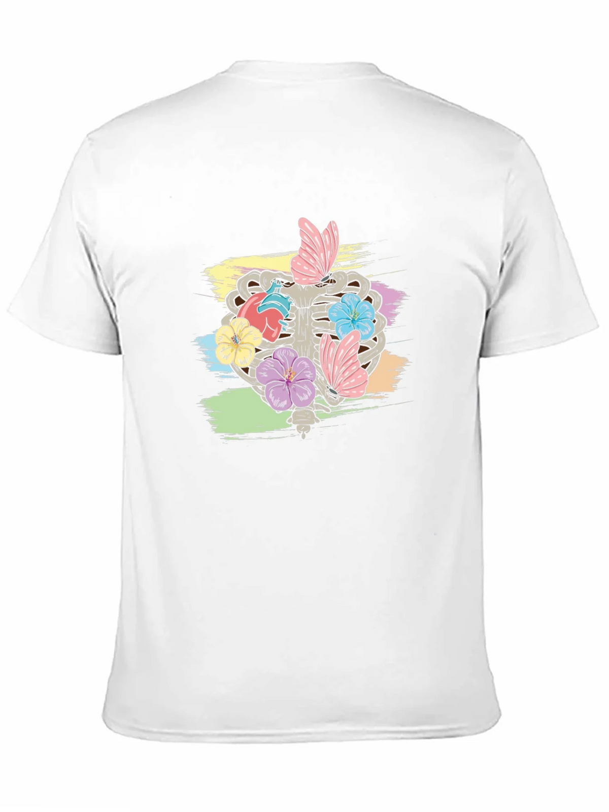 Floral Rib Cage Graphic T-Shirt - Black product image 10