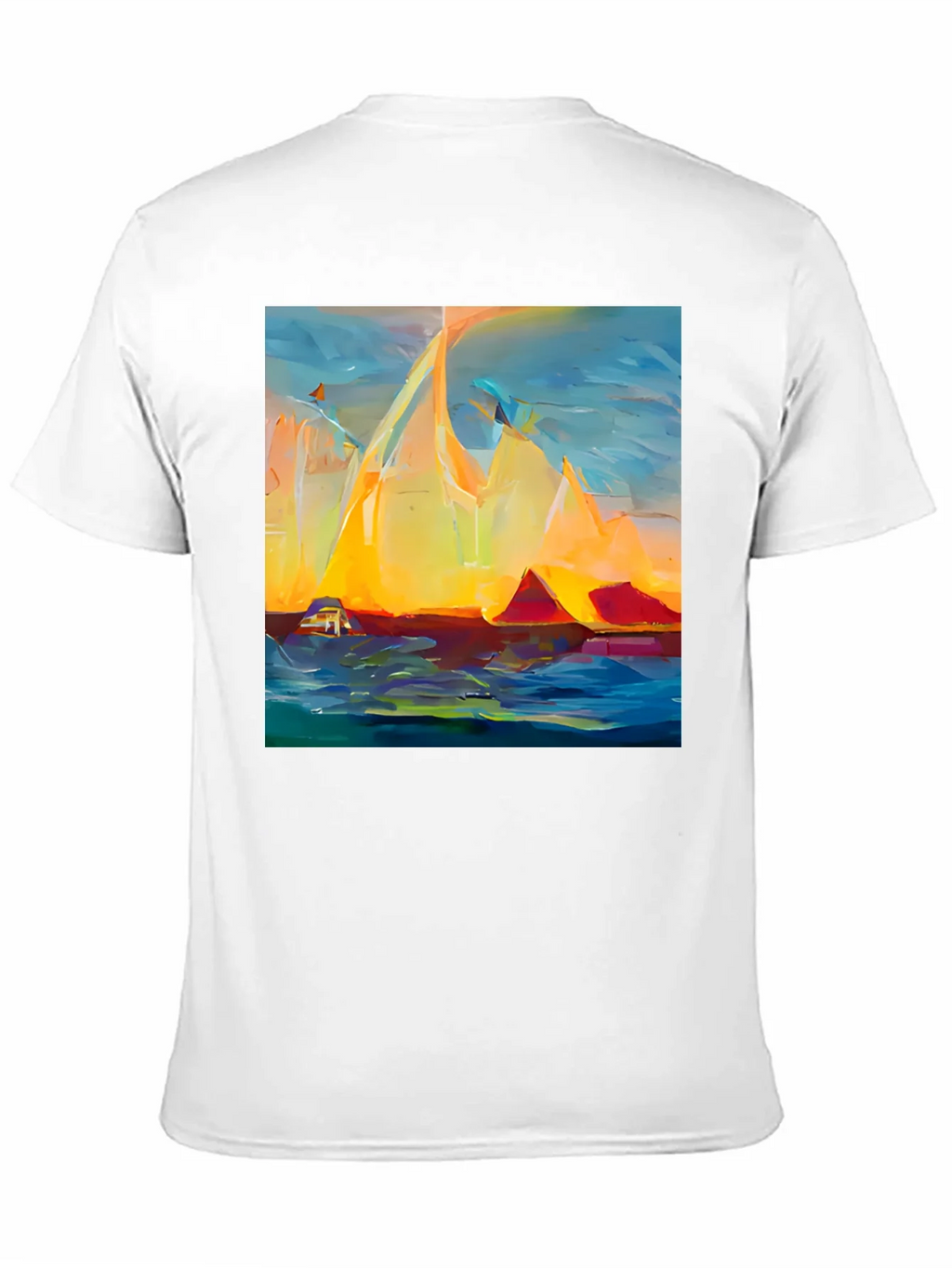 Abstract Mountain Sunset T-Shirt product image 9