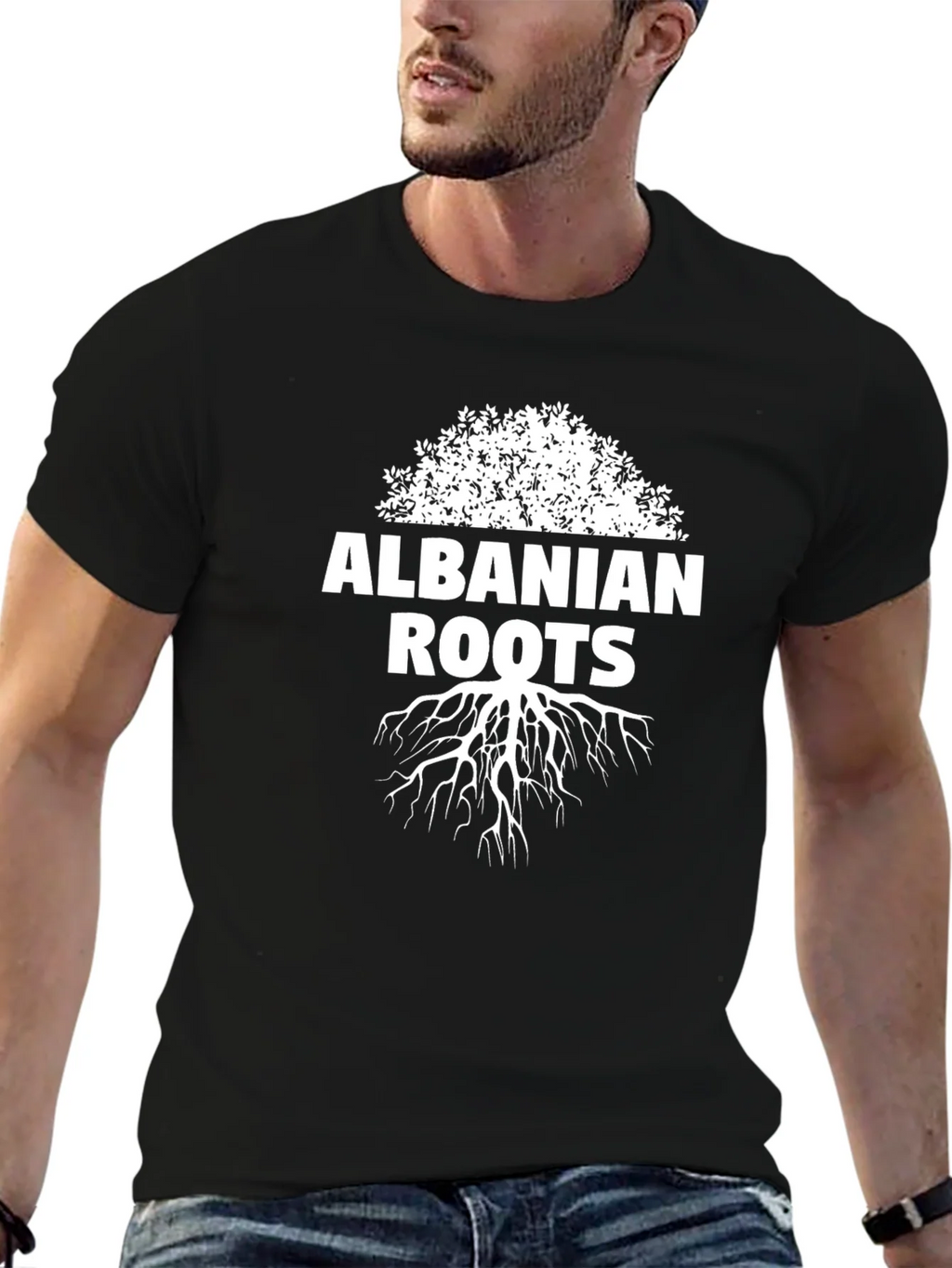 Albanian Roots Graphic Tee - Black product image 6